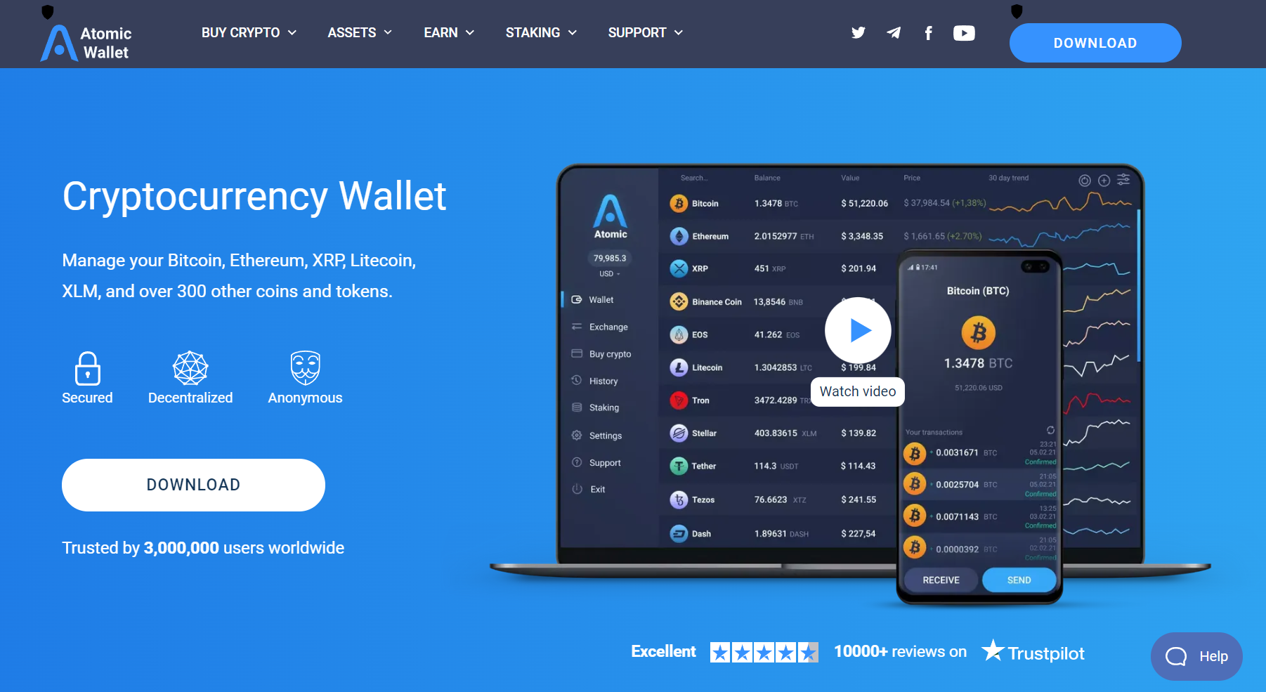 Secure Crypto Wallets With Lowest Transfer Fees And Staking Support